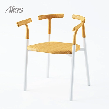 Twig 4 Chair: Japanese Design, Alias Quality 3D model image 1 