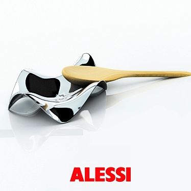 Alessi BLIP Spoon Rest: Organize Your Utensils 3D model image 1 