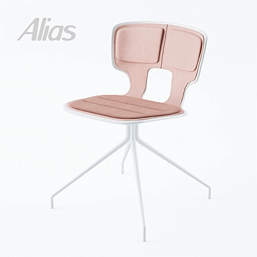 Erice Pad Chair - Minimalist Elegance 3D model image 1 