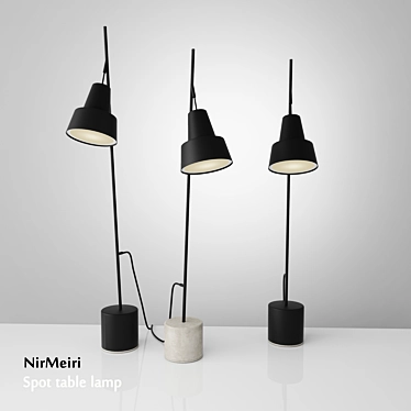 Elegant Spot Table Lamp: Stylish and Sculptural 3D model image 1 