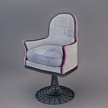 Ethnic Rotating Chair 3D model image 1 