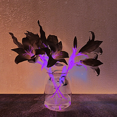 Elegant White Lily Bouquet 3D model image 1 