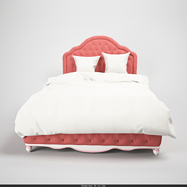 Luxury Italian Style: Luigi Letto Bed 3D model image 1 