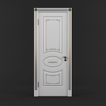 Elegant K-10GF Model Door 3D model image 1 