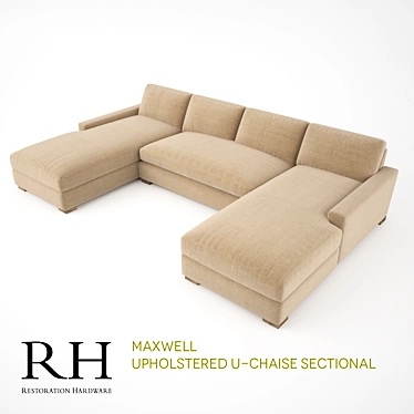 Restoration Hardware Maxwell U-Chaise Sectional 3D model image 1 
