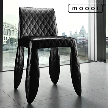 Designer Leather Moooi Monster Chair 3D model image 1 