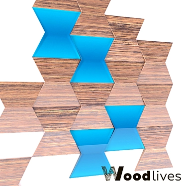Woodlives Bow Panel: Elegant Wood Design 3D model image 1 