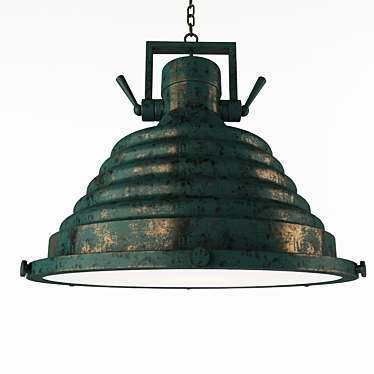 Industrial Chic Suspension Light 3D model image 1 