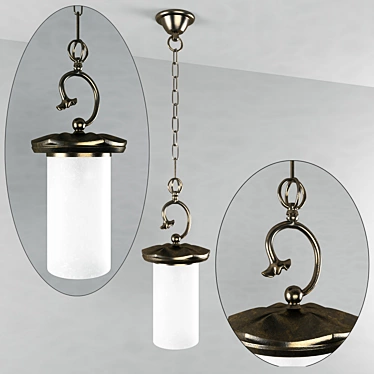 Italian Style Hanging Pendant Light 3D model image 1 