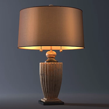 Modern Black Table Lamp 3D model image 1 