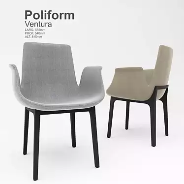  Modern Poliform Ventura Cabinet 3D model image 1 