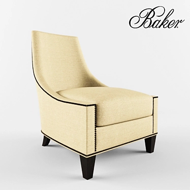 Elegant Bel-Air Lounge Chair 3D model image 1 