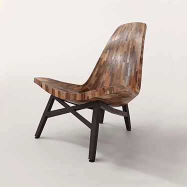 Zen Wooden Chair: Exceptional Design by Bellboy 3D model image 1 