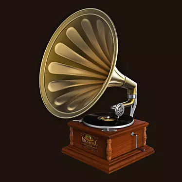 Vintage Vinyl Player 3D model image 1 