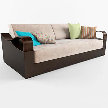 Modern & Versatile Allegro Sofa 3D model image 1 