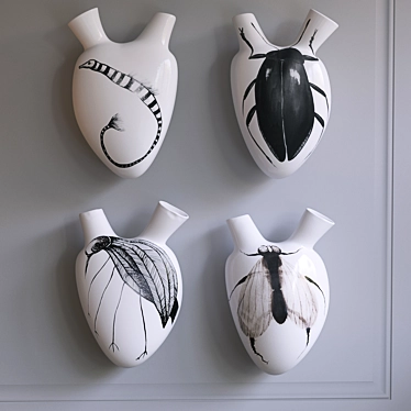 Title: Italian Handcrafted Ceramic Vases 3D model image 1 