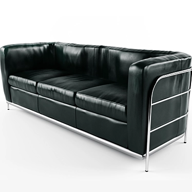 Italian Zanotta Onda Sofa: Steel Frame, Removable Cover 3D model image 1 