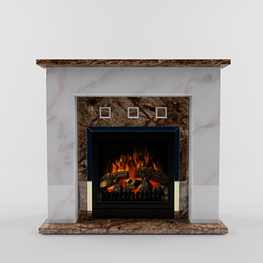 Electric Fireplace Mantel 3D model image 1 