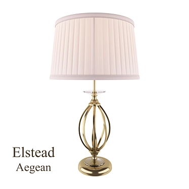 Elegant Aegean Desk Lamp 3D model image 1 