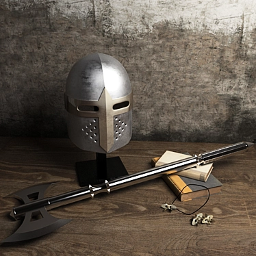 Medieval Knight Decor Set 3D model image 1 