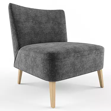 Textured Armchair: 3D Model & FBX File 3D model image 1 