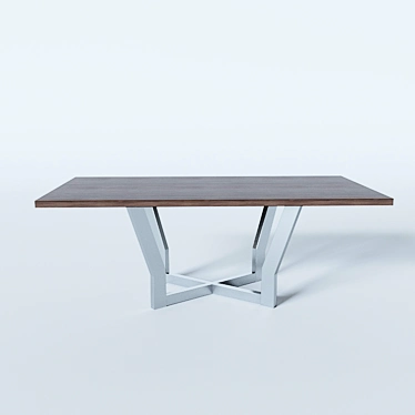 Modern Designer Dining Table 3D model image 1 
