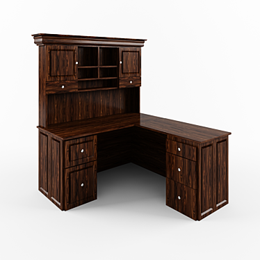 Compact Corner Desk 3D model image 1 