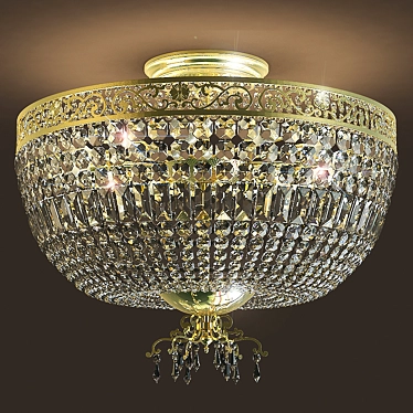 Luxury Gold Chandelier: Masiero Impero Deco VE 823 PL 12 3D model image 1 