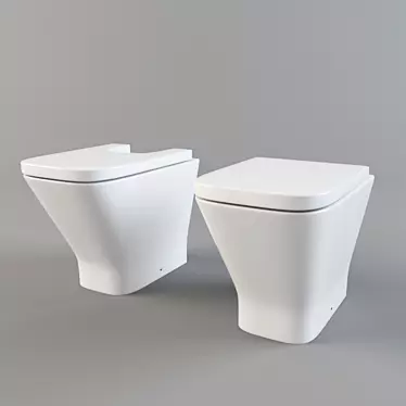 Roca The Gap Toilet & Bidet Ladders 3D model image 1 