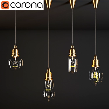 Modern Hanging Lamps 3D model image 1 