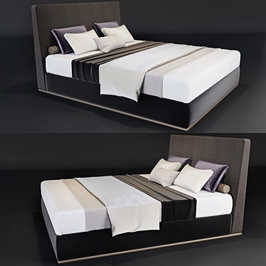Minotti Bed: Premium Comfort & Style 3D model image 1 