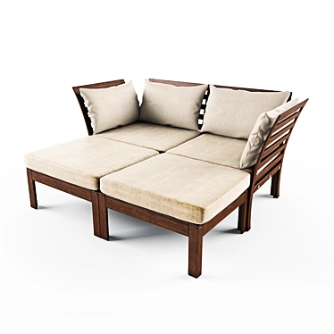 Sofa ÄPPLARÖ Hollo, IKEA - Modern Two-Seater in Brown-Beige.
Modern, Two-Seater 3D model image 1 