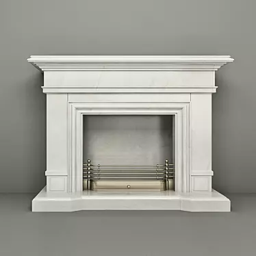 Elegant Hearth: Classic Fireplace 3D model image 1 