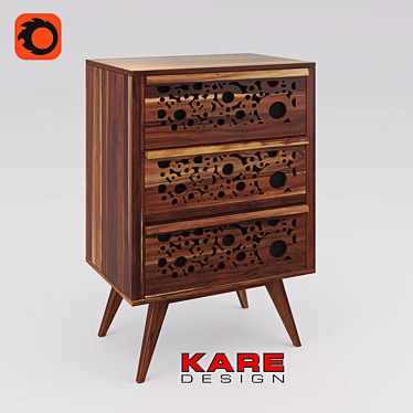 Modish Retro Chest 3D model image 1 