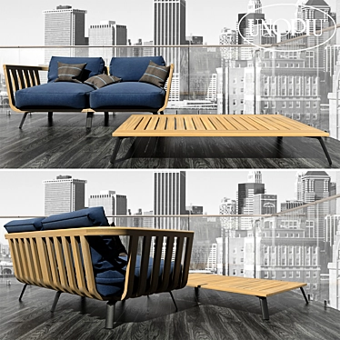 Italian Design Welcome Sofa Set 3D model image 1 