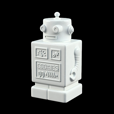 Tech-Savvy Kitchen Decor: Robot Bank 3D model image 1 