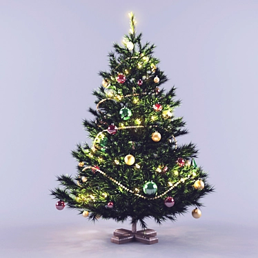 2 Meter Christmas Tree 3D model image 1 