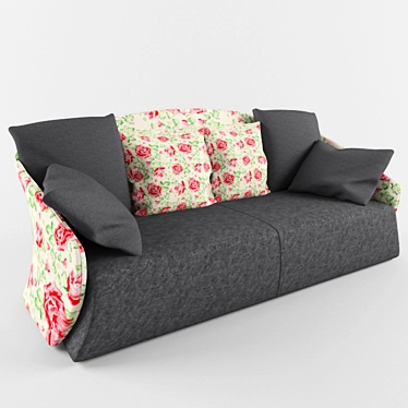 Luxury Bustier Sofa: Saba Italia 3D model image 1 
