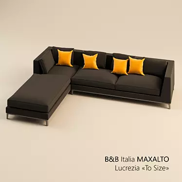 Sleek Modular Sofa by B&B Italia MAXALTO 3D model image 1 