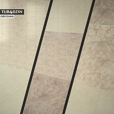 Obsydian Wall Tiles: Elegant and Versatile Design Solution 3D model image 1 