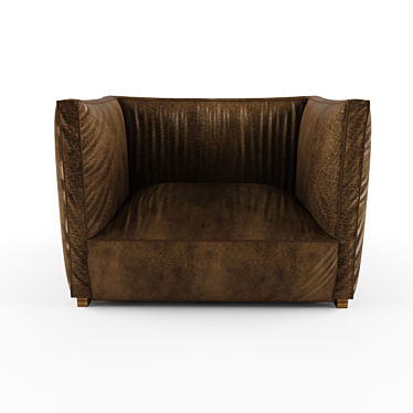 Vintage Leather Armchair 3D model image 1 