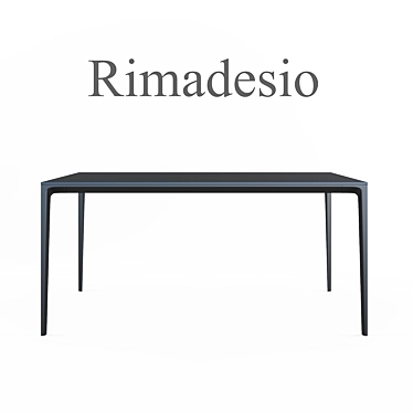 Sleek Rimadesio Long Island Table 3D model image 1 