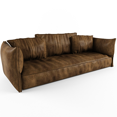 Modern Leather Sofas 3D model image 1 