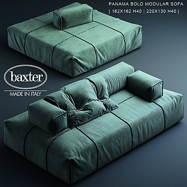 Panama Bold Modular Sofa 3D model image 1 