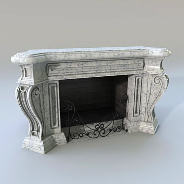 Fireplace Grill Combo 3D model image 1 