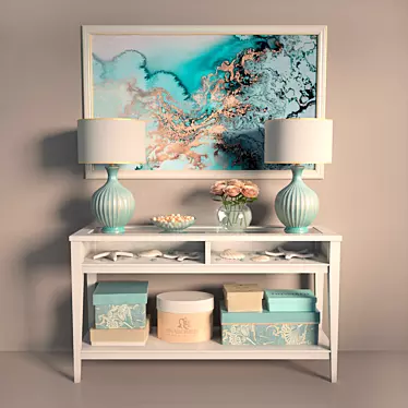 Coastal Delight Decor Set 3D model image 1 