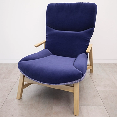 Elegant Sweeney Armchair: Timeless Comfort 3D model image 1 