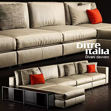 Ditre Italia URBAN - Distinctive Modern Sofa 3D model image 1 