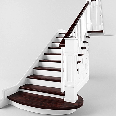 Classic Staircase 3D model image 1 
