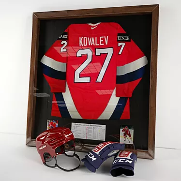 Title: Russia's Kovalev Hockey Jersey 3D model image 1 